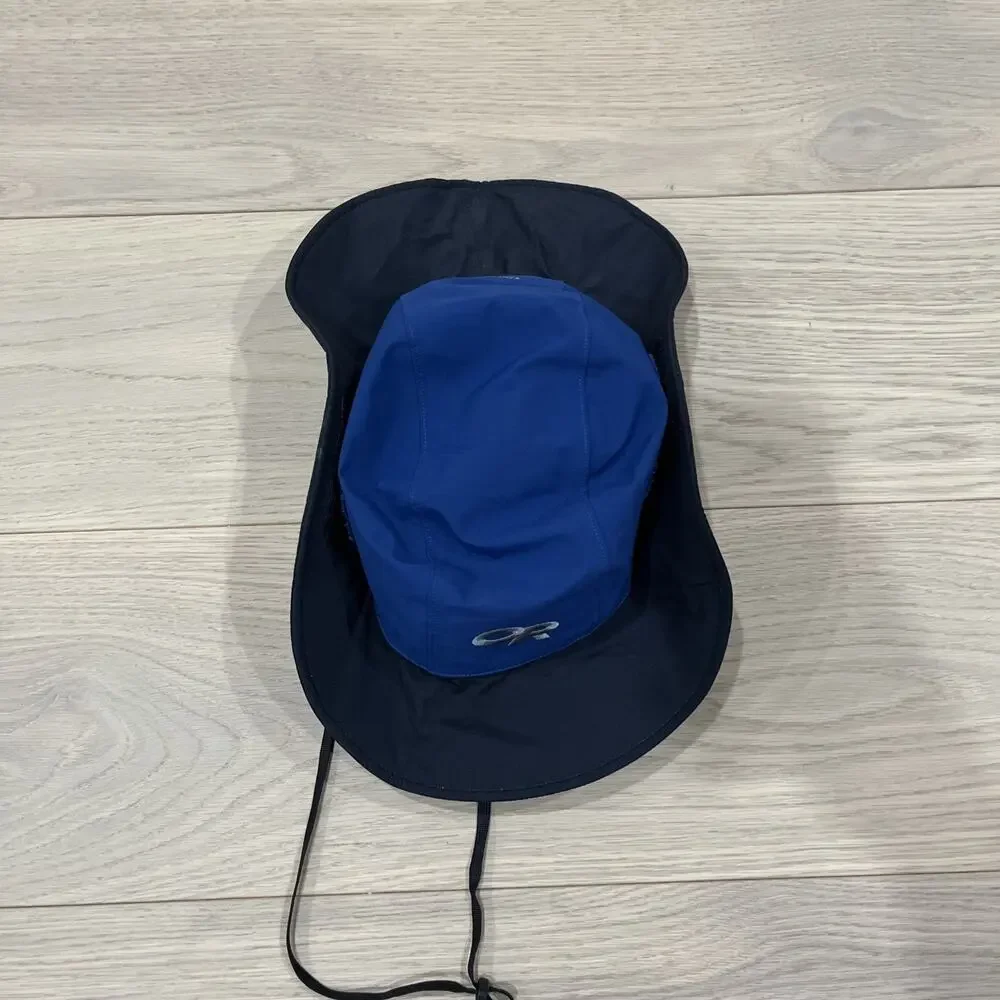 Outdoor Research OR Gore-Tex Blue / Black Sombrero Boonie Bucket Hat Size Small - Picture 2 of 9